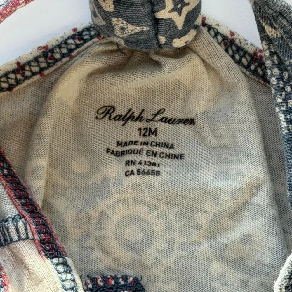 Ralph Lauren Baby Girl Dress 12 Months | Vintage Y2K Patchwork Floral 🌸